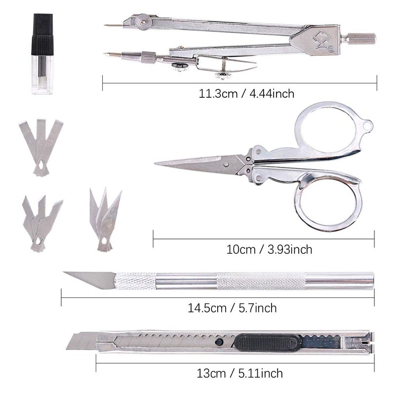Keadic 87Pcs Gundam Model Tool Kit Hobby Building Tools Kit Tools Gunpla Tool Kits Modeler Basic Tools Craft Set Professional Gundam Model Tools Kit for Hobby Building - Image 4